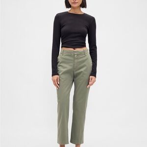 GAP Olive Green Downtown Khaki Pants Size 4